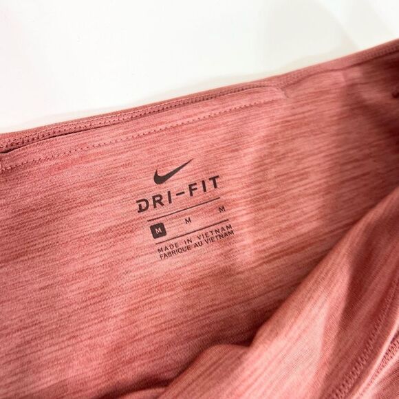 Nike Leggings Womens Medium Mid Rise Compression Pink Athletic Pants - Picture 7 of 11